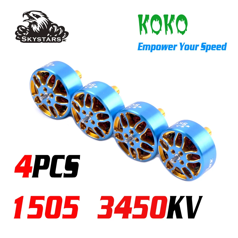 SKYSTARS KOKO 1505 3450KV 3-6S Brushless Racing Motor For Long Rang FPV Racing 2.5inch-4inch Toothpick Drone DIY Parts