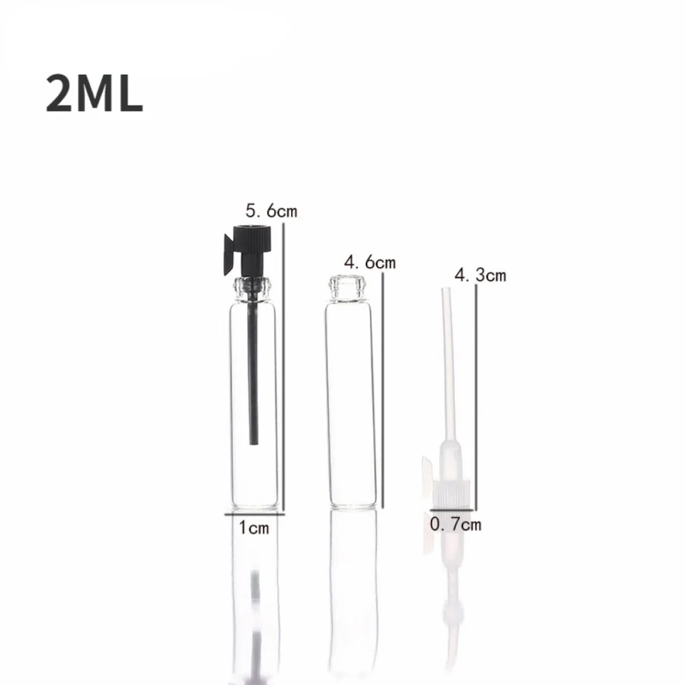 200 Stück 1/2/3ML Mini-Probenfläschchen aus Glas für Reiseöl und Parfüm mit Tropfer, leere Fläschchen für ätherische Öle, kostenlose Verpackungswerkzeuge – Detail 9