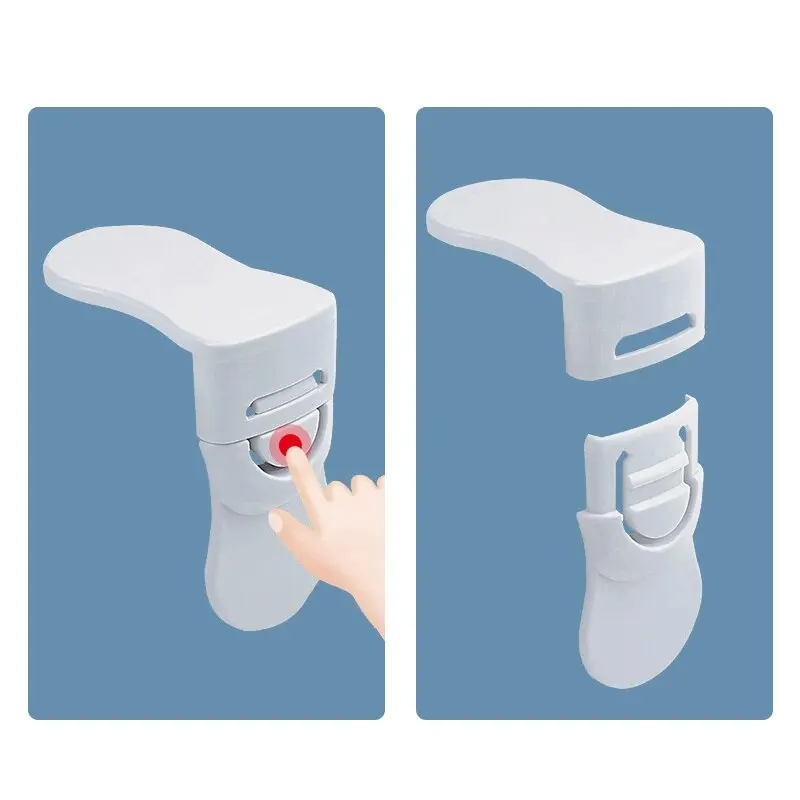 Children Safety Drawer Lock Kids Anti-Pinching Hand Cabinet Drawer Locks Home Security Protection Plastic Locker Buckle