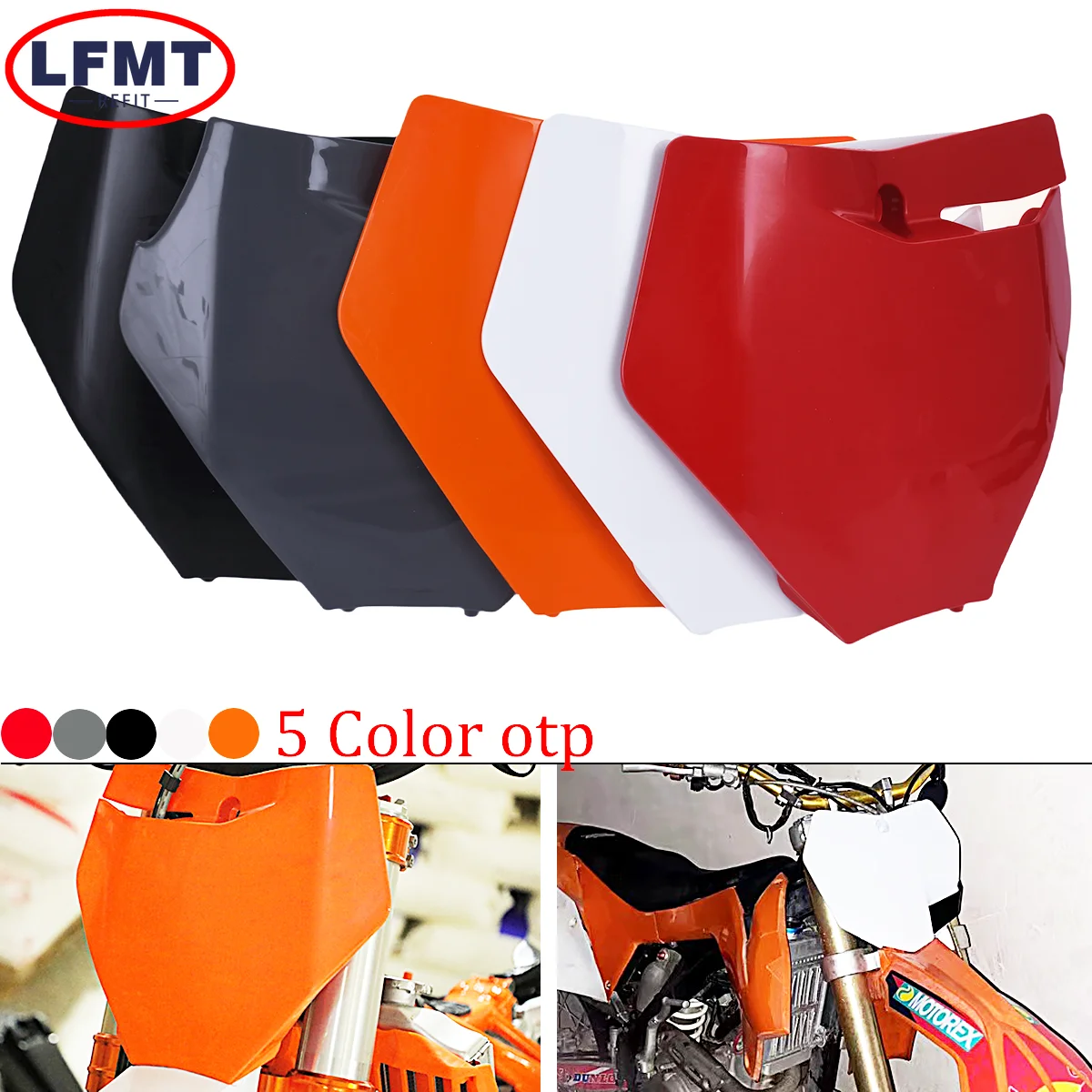 

Motorcycle Plastic Cover Front Number Plate Registration Fender For KTM EXC EXCF SX SXF XC XCF XCW XCFW 125- 500 Motocross Parts