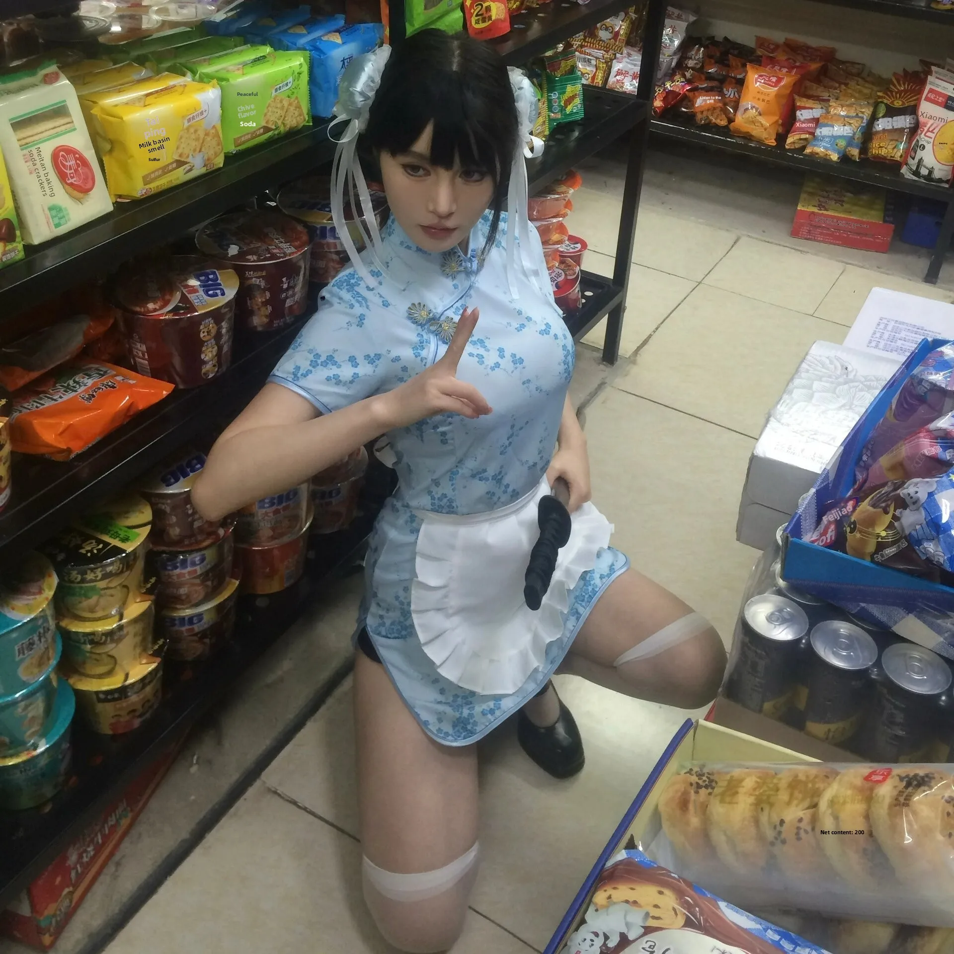 تنورة صينية جديدة من Sle Dr loween Cisas Cosplay orm تنورة خادمة ناعمة للفتيات ملابس يومية