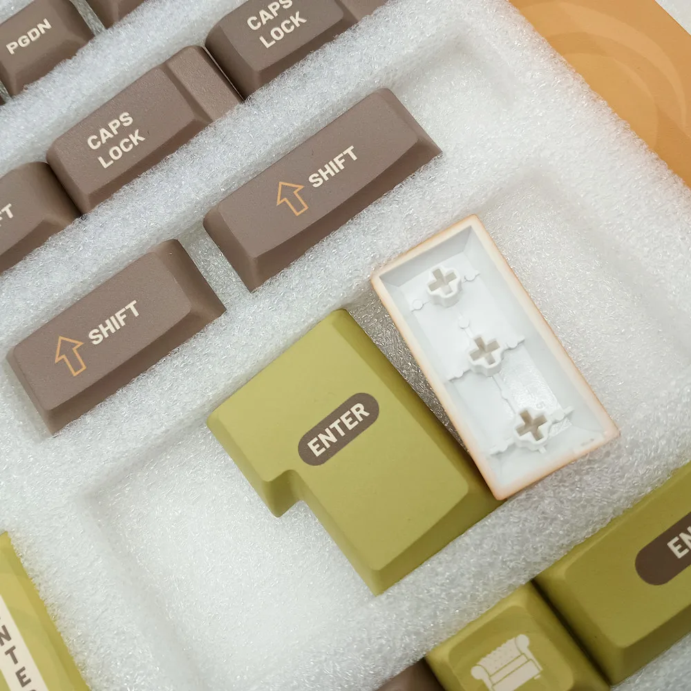 PBT matcha Tészta keycap Gépi Kulcskarika 142 Tapogat KCA Idom Festék subbed ANSI Tervezet vel ISO Beszáll 2u 2.25u 3u spacebar