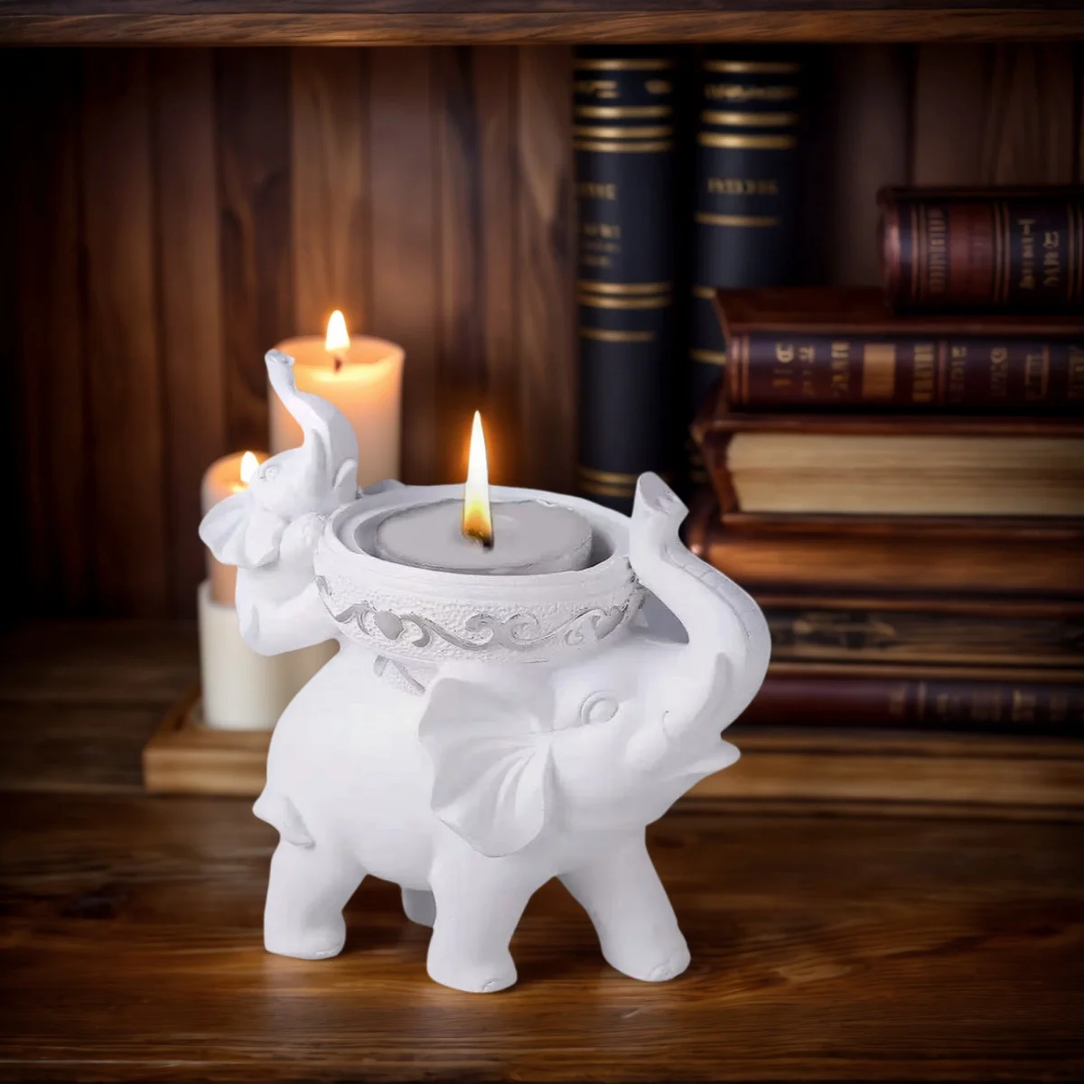 Estatuilla de elefante, bandeja de dulces divertida, tazón para llaves, mesa de decoración del hogar, estatuilla, artículos diversos, contenedores, accesorios, caja de almacenamiento, escritorio, b