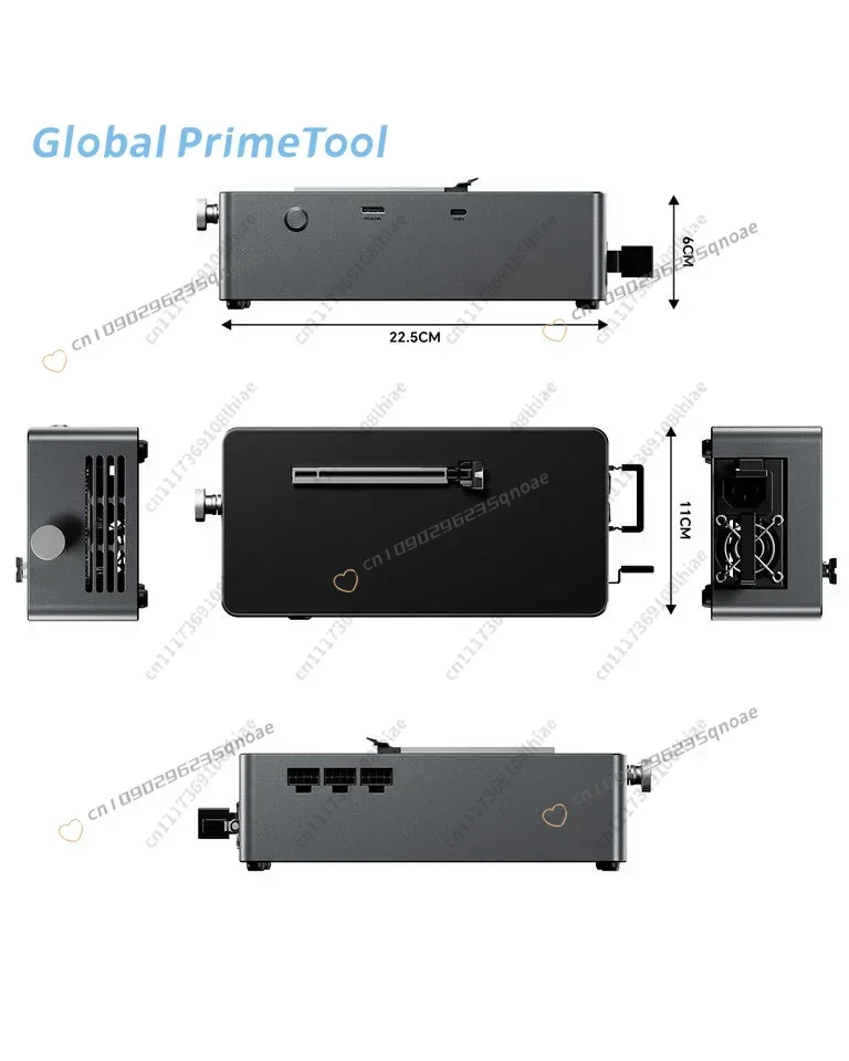 Graphics card docking station, interface reverse power supply