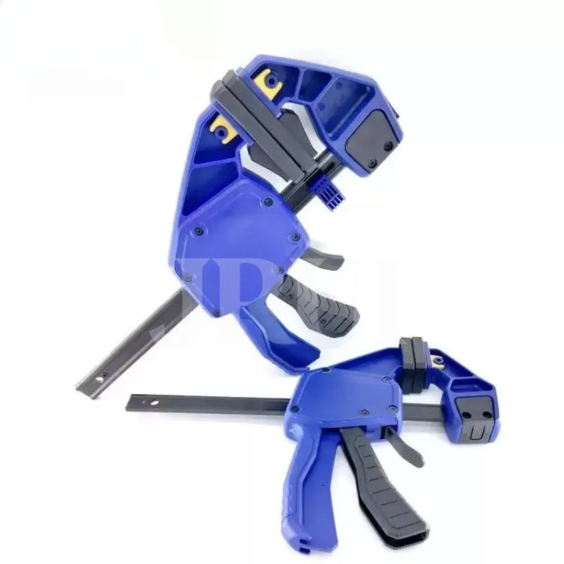 One Hand Quick Grip Bar Clamp With Spreader Pad Woodworking Trigger Clamp For Furniture Assembly Maintenance