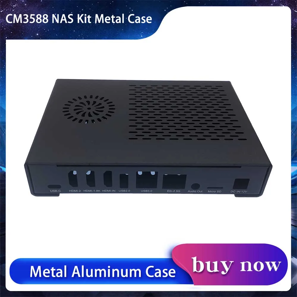 

Корпус CM3588 с металлическим алюминием для комплекта NAS CM3588 Plus