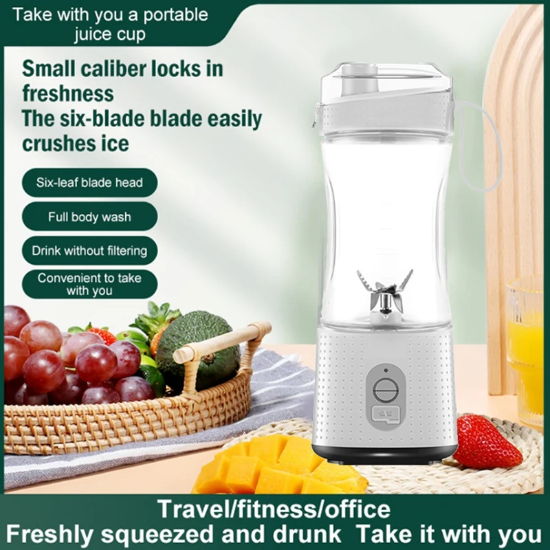 380ML Portable Blender For Smoothies Juices And Shakes 4000Mah Mini Blender For Home&Travel