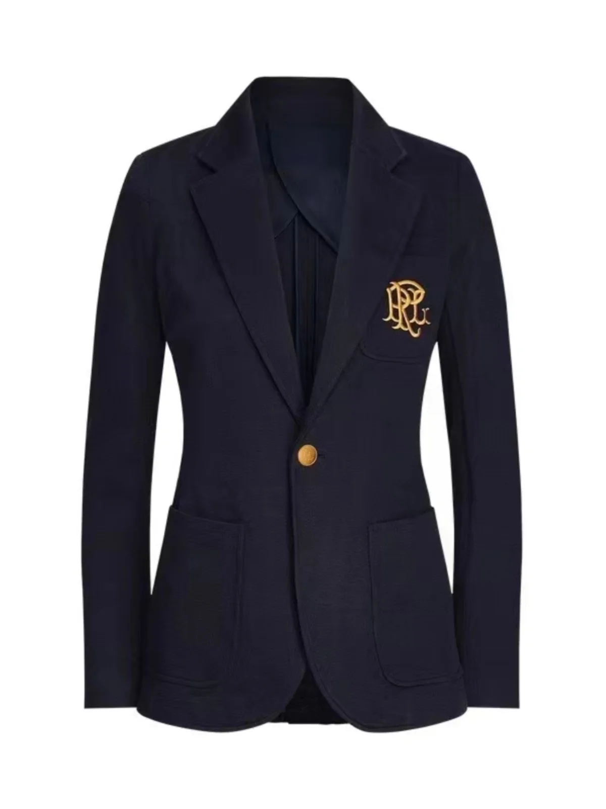 American Casual Slim Fit Knitted Floral Leisure Suit Jaet Double Sided Commute Spring Autumn Winter Faion Women's Coat