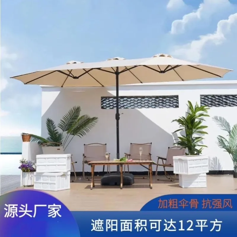Large Outdoor Patio Umbrella 3-Tier Cantilever Sun Shade for Garden Terrace Villa outdoor umbrella
