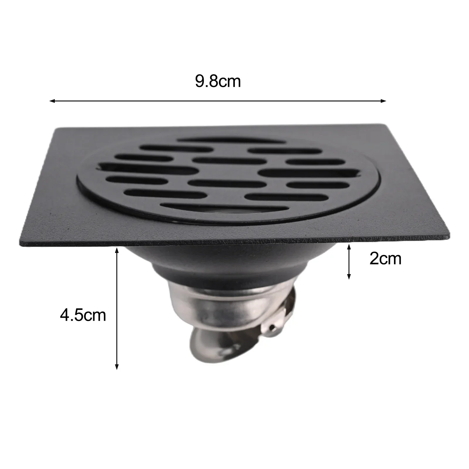 

1pcs Shower Floor Drain Backflow Preventer Sewer 304 Stainless Steel For Bathroom For Bathrooms Kitchens Shower Rooms