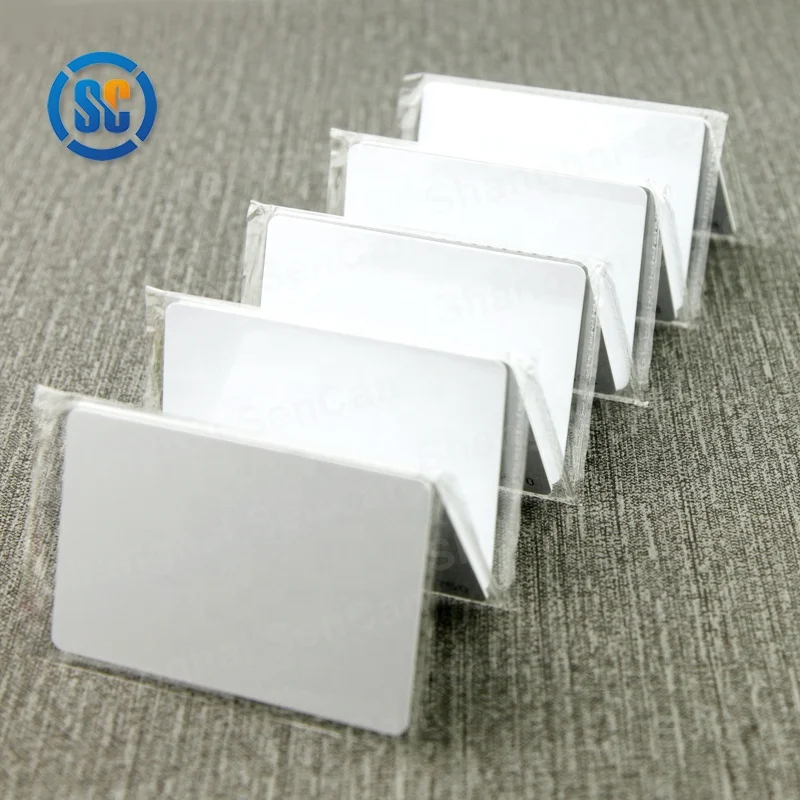 100pcs Quality wholesale Inkjet Printable nfc Blank pvc Cards Ntag213/Ntag215 Rewritable White Rfid business Card Custom