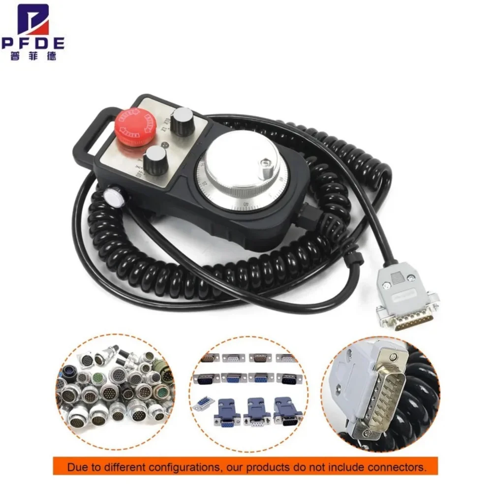 Generatore di Impulsi Manuale (MPG) a 4 o 6 Assi con Pulsante di Arresto di Emergenza per Router CNC, Incisione, Fresatura, Tornitura 100PP