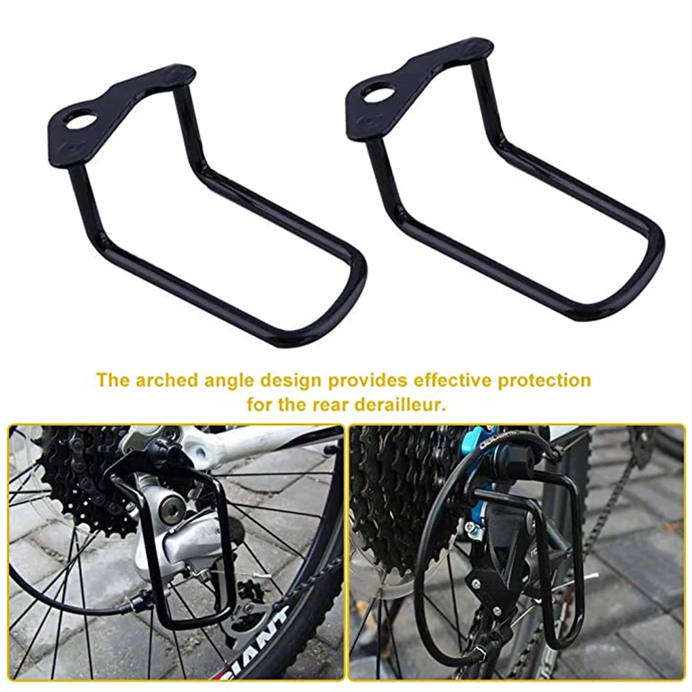 Mountain Bike Road Bicycle Rear Derailleur Protector Gear Folding Bike Guard Protection Black Outdoor Sport Cycling Accessories