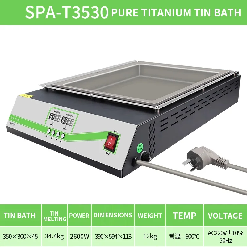 

Desktop dip welding machine solder pot tin furnace rectangular tin furnace connector high power lead-free hot tin
