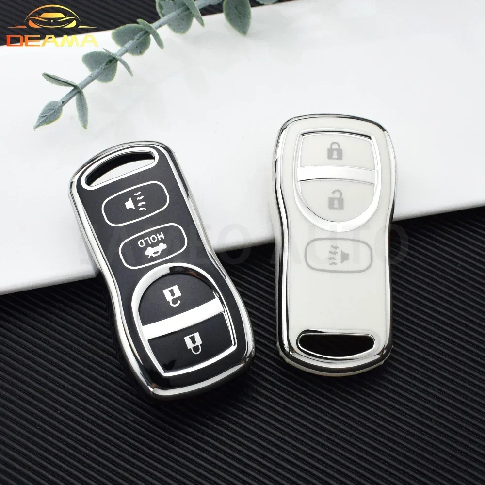 For Nissan Sentra Armada 350Z Altima Maxima TPU Car Remote Key Case Cover Shell Fob for Infiniti FX35 EX35 FX45 QX56 G35 M45 I35