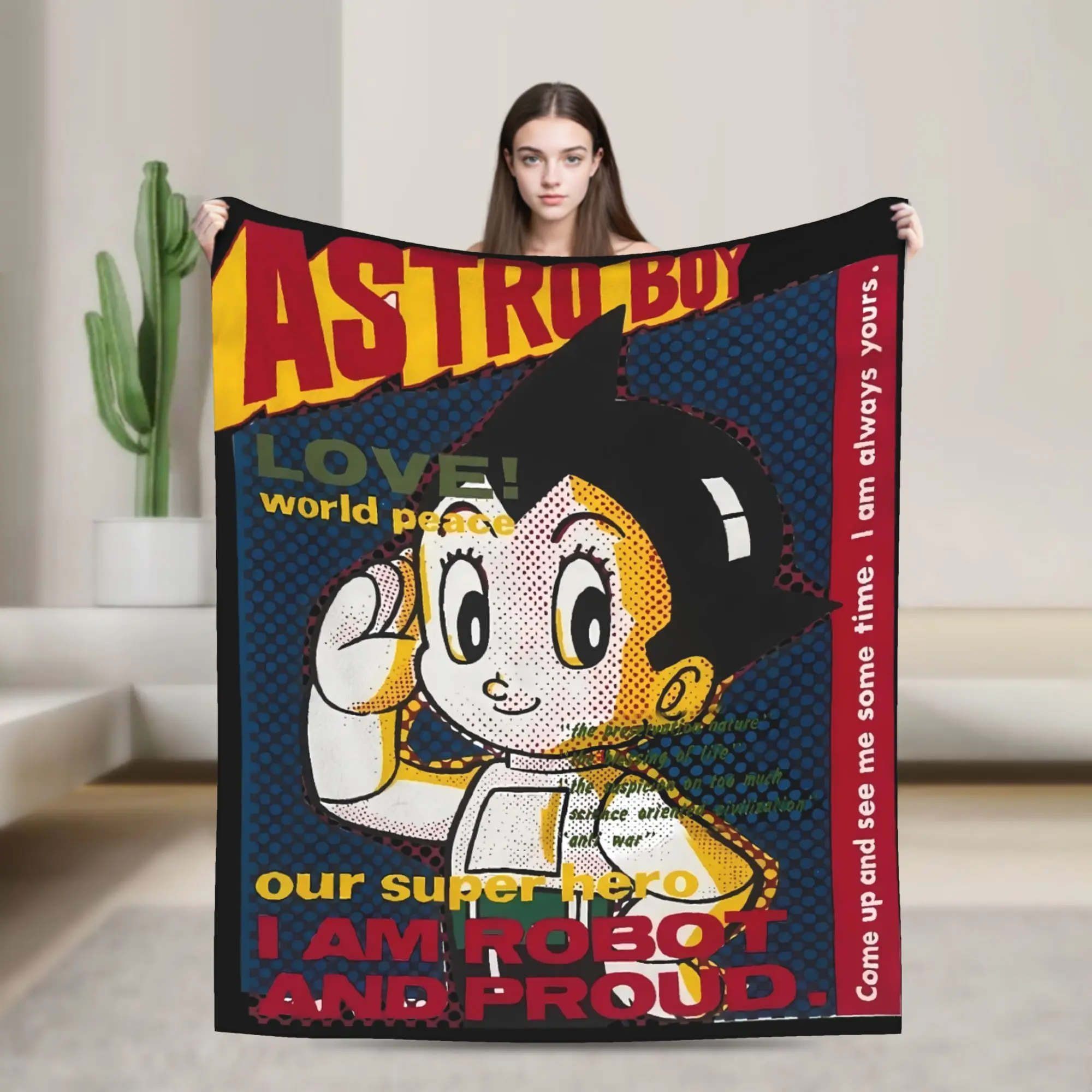 

Astro Boy Blankets Quality Super Warm Bedding Throws Autumn Child Home Decor Funny Bedspread