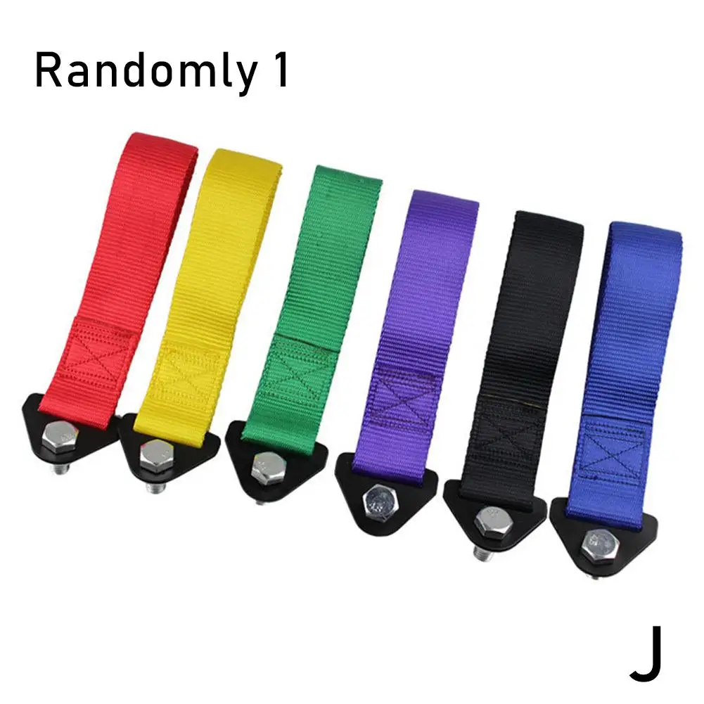 Nylon Emergency Short Rope Racing Car Tow Strap Trailer Towing Sticker Nylon Strap Bumper Ropes Towing 1PCS H1N8