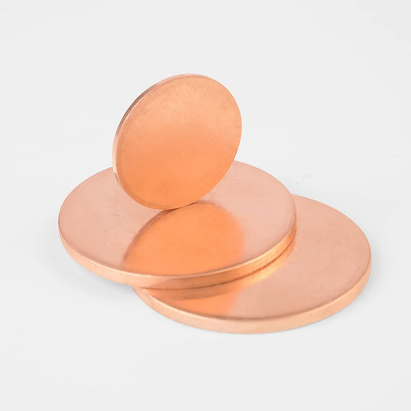 Picture 6: 1~4pcs T2 Pure Copper Disc Plate H62 Copper Disc Circle Plate Gasket Parts Thickness：0.1/ 0.2 /0.3 /0.4mm ID: 5~300mm