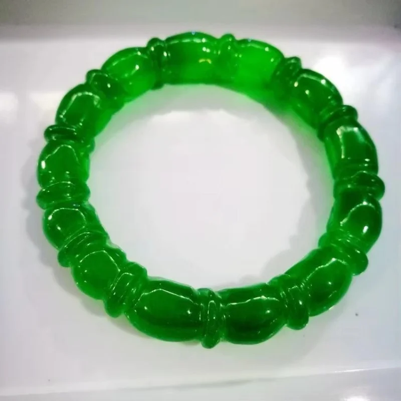 

Natural Healing Gem Green Nephrite Jades Beads Bracelets For Women and Men Strand Meditation Jewelry