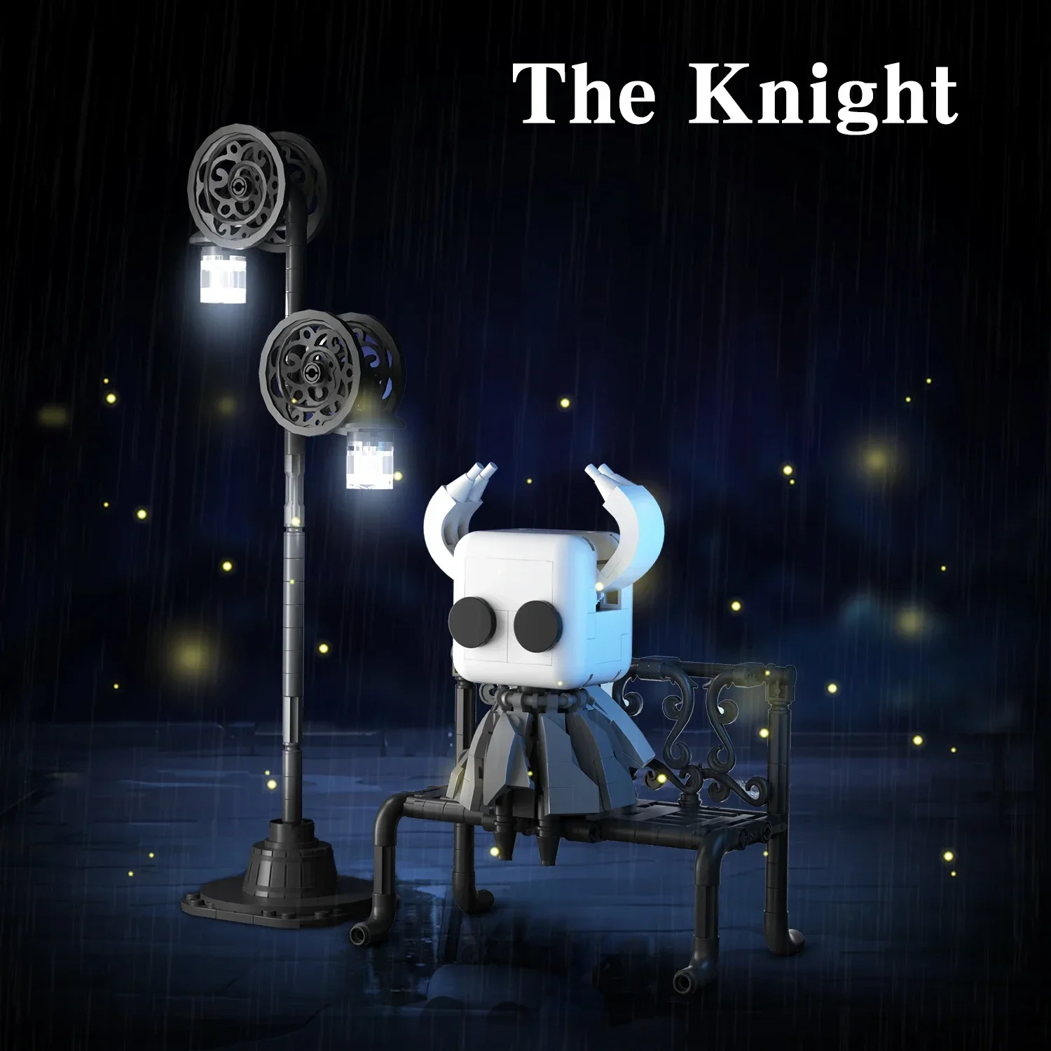 

370PCS Hollowed Knight Building Blocks Ghost Set Toy Street Lighting Model Bricks Desktop Decoration Toys For Kids Holiday Gifts