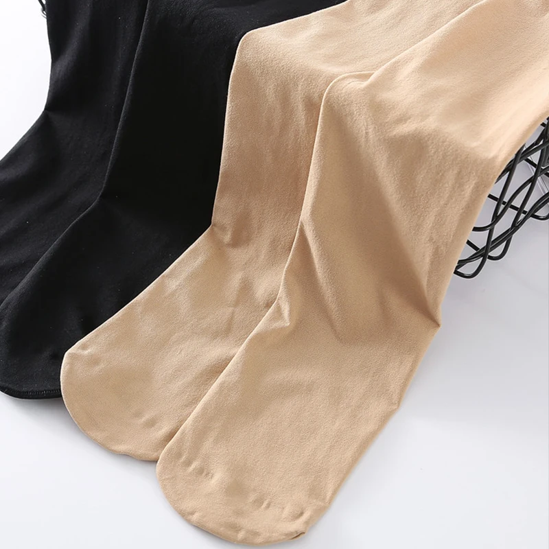 Women\'s Pantyhose Open Crotch Sexy Spring Autumn Warm Unbreakable Thick Plus Size Open Tights Anti-hook Silk Pantyhose Women