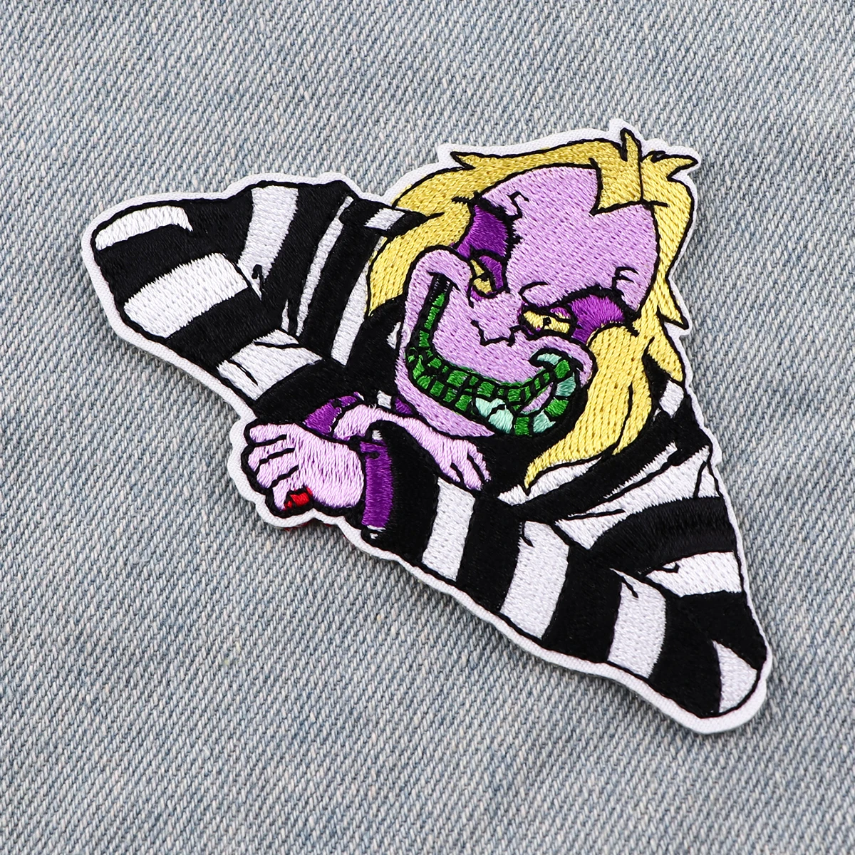 Punk Bug Patch On Clothes DIY Iron On Patches Stickers Embroidered Patches for Clothing Horror Movies Badges Accessories