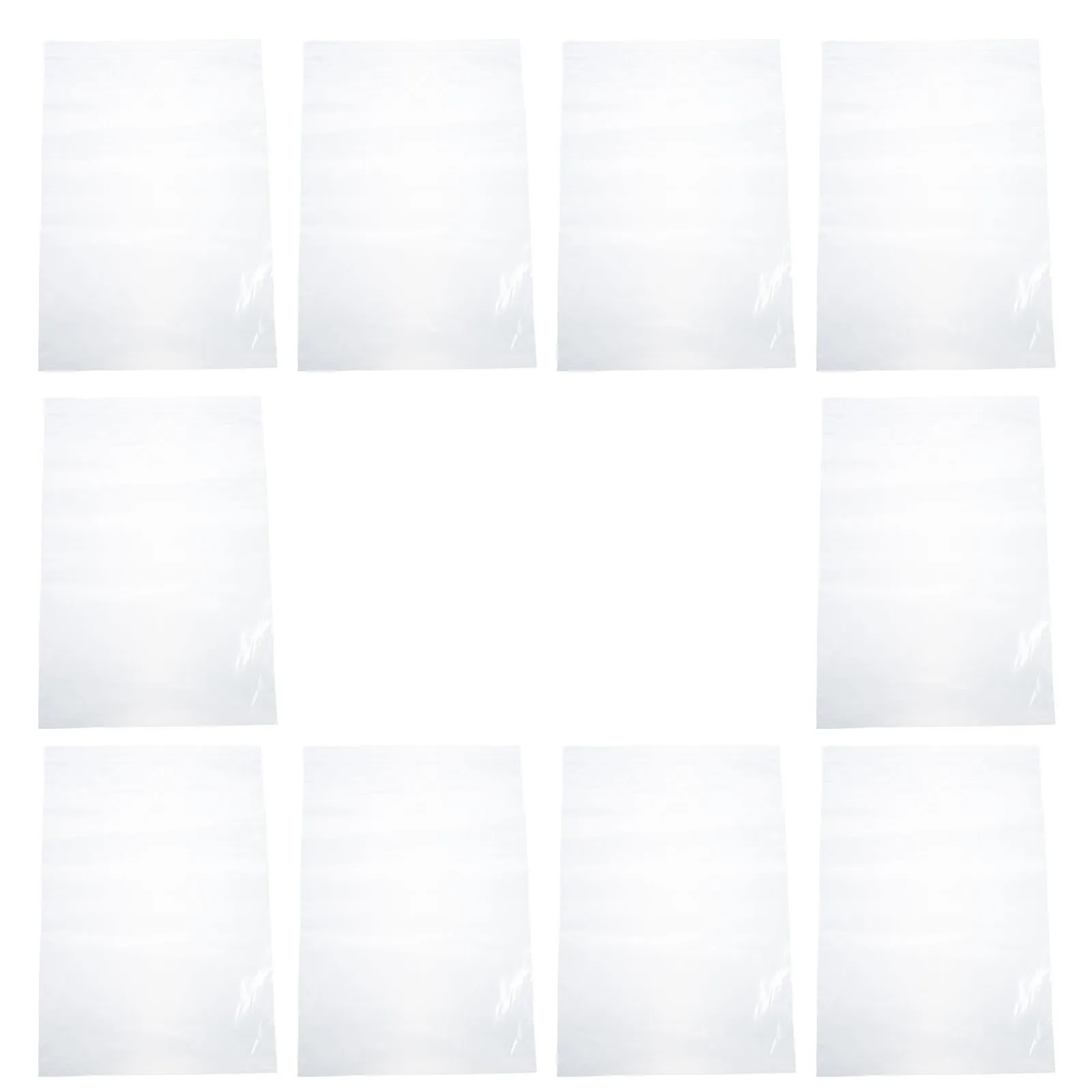 10 قطع من أكياس الملفات المقاومة للماء وحاملات المستندات البلاستيكية السميكة وحقائب تخزين المستندات متعددة الأغراض مثالية للمكتب والمدرسة