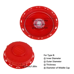 Red IBC Lid Water Liquid Storage IBC Tank Fitting Plastic Cover Cap Adaptor