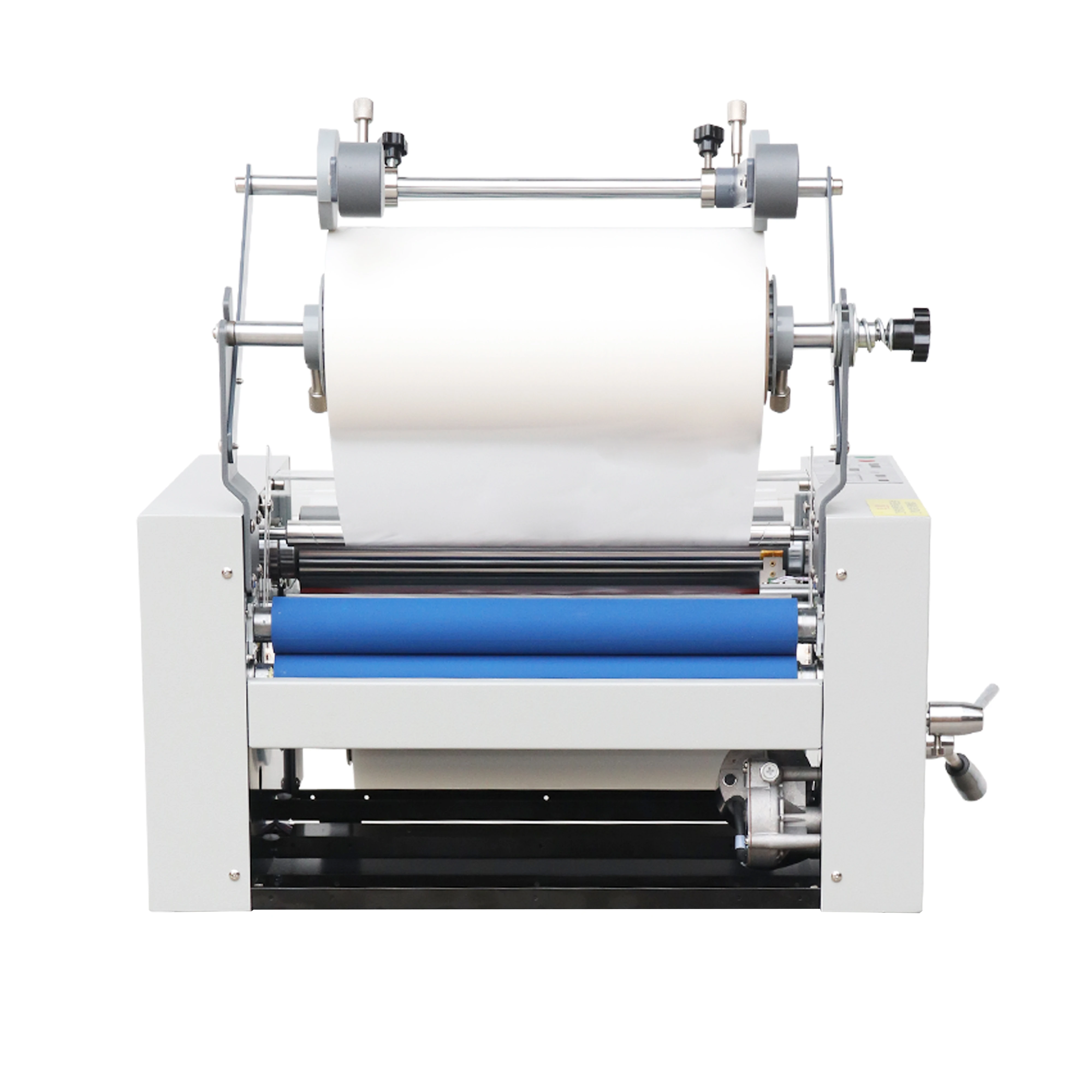 for WD- 3808 Desktop 375mm Semi-Automatic Paper Sheet Laminating Machines Cold and Hot Roll Laminator Laminating Machines