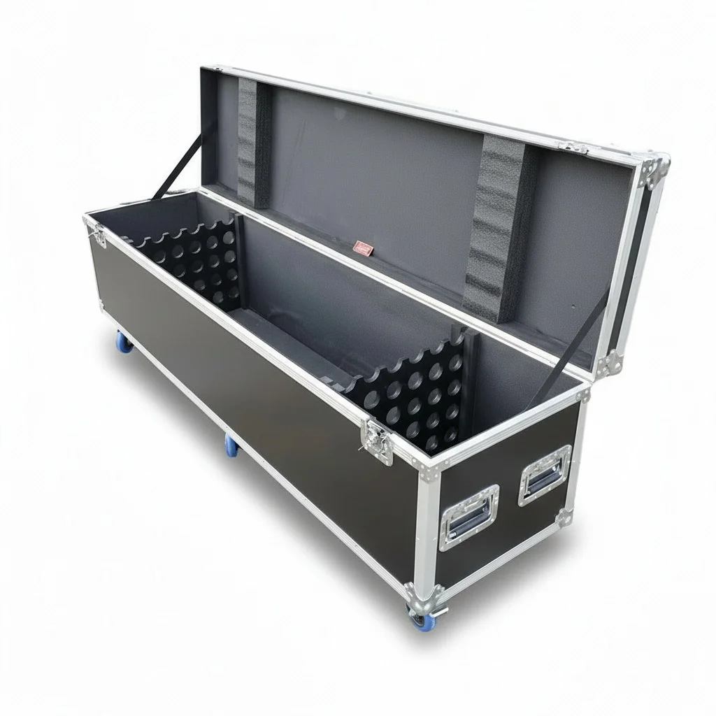 

ATA Flight Case, 1.8m (6ft) 12mm Plywood Pipe and Drape Case, for 30pcs Uprights and Crossbars, Equipment Storage Road Case