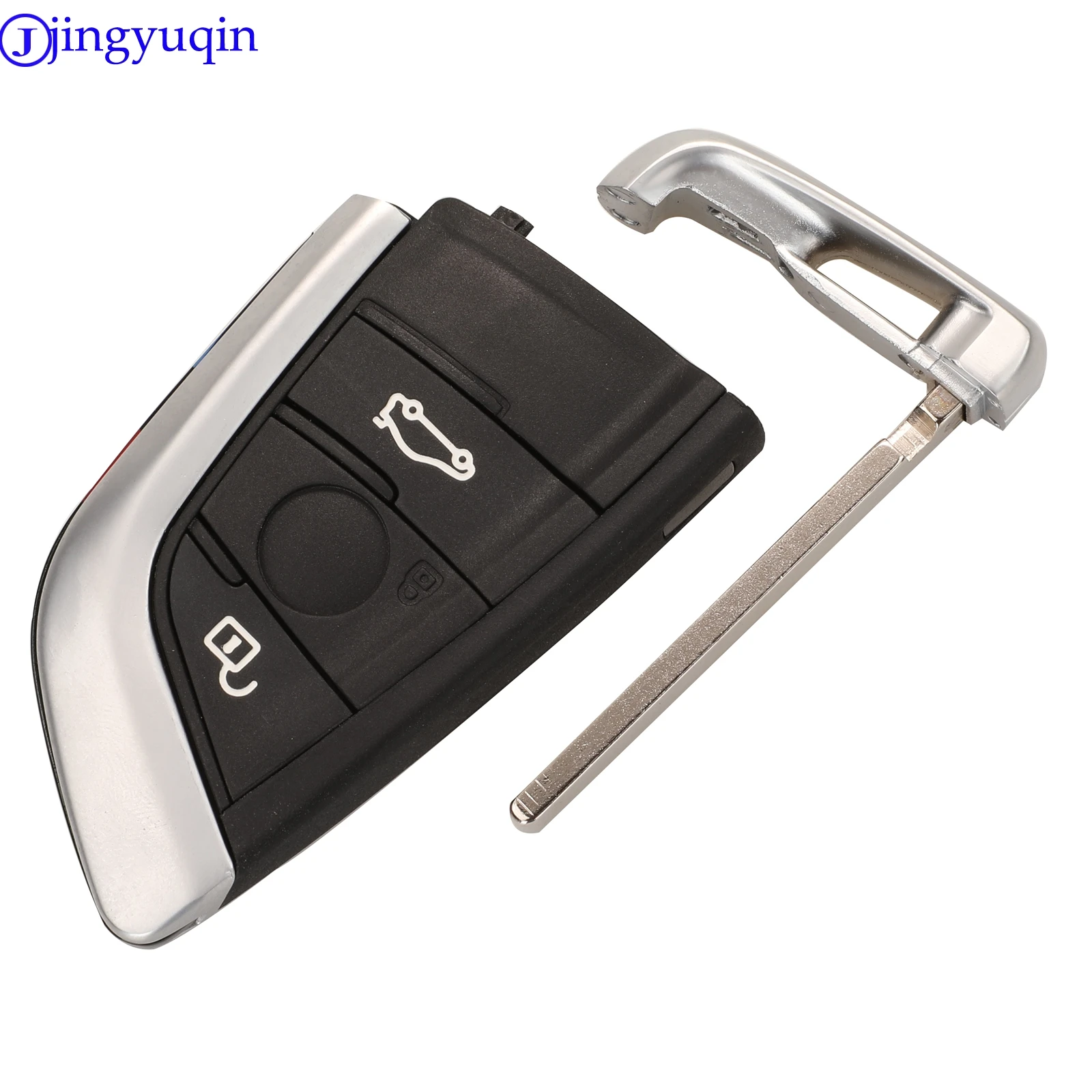 jingyuqin 3/4 Buttons Remote Car Key Keyless Entry Fob For BMW F CAS4 5 7 Series X5 X6 2014 2015 2016 With Insert Key