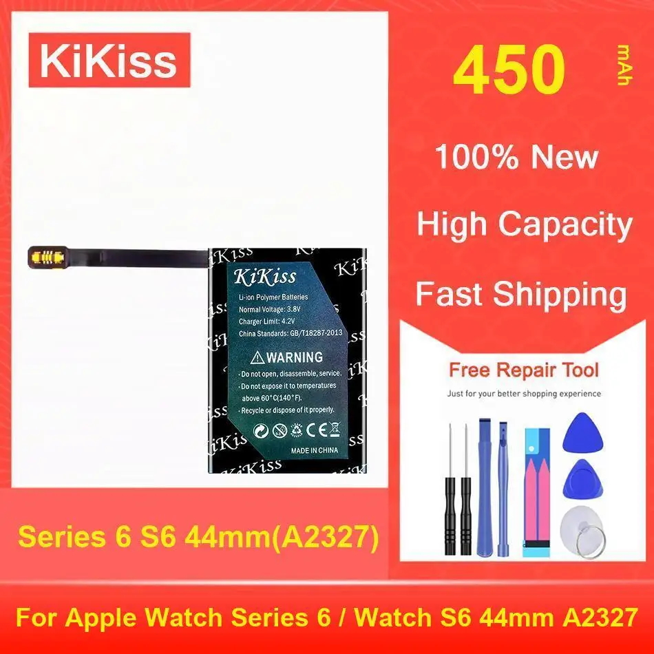

Kikiss Battery 450Mah Series 6 S6 44Mm(A2327) For Apple Watch / 44Mm A2327