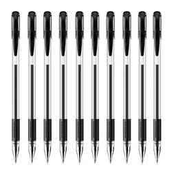 10/100Pcs Wholesale 0.5mm Bullet Tip Neutral Gel Pens, Simple Design for Students Homework Notes Office Meeting Writing