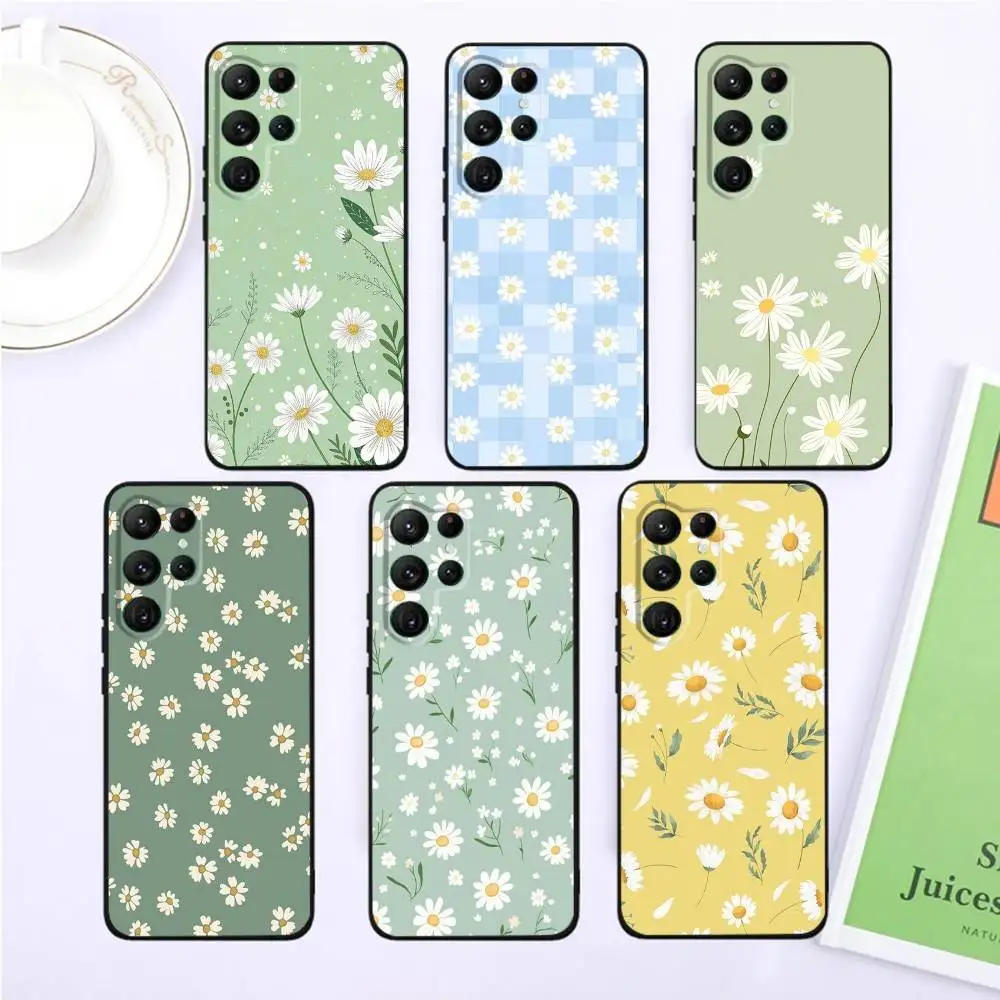 

Plain Daisies Phone Case For Samsung S25,S24,S23,22,21,Ultra,Pro,S10,S30Plus,20lite Black Cover