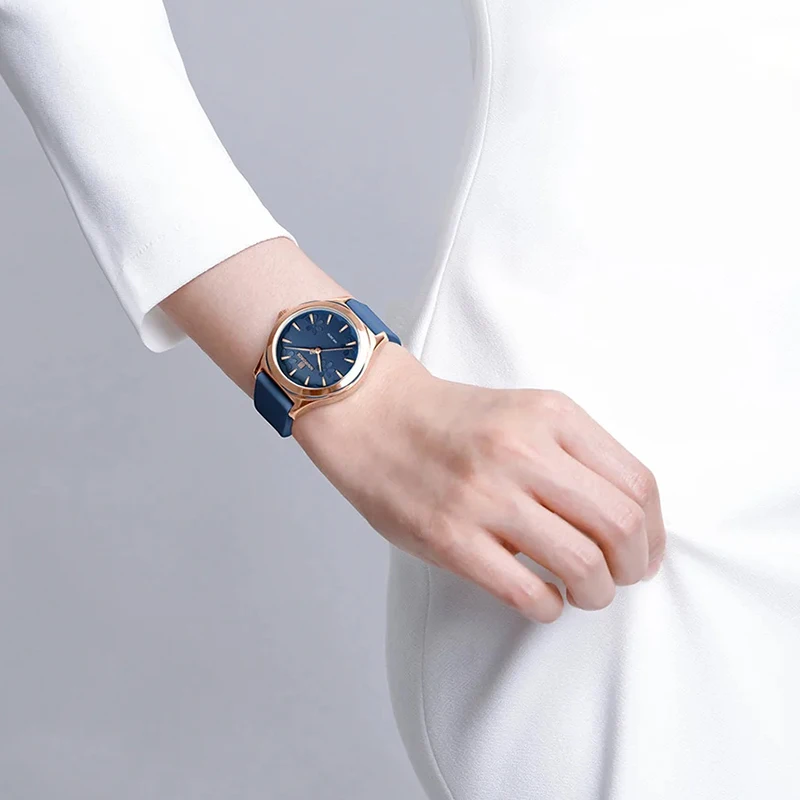NAVIFORCE Unique Design Flower Dial Women Quartz Watch Silica Strap Fashion Luxury Waterproof ladies Wristwatch Relogio Feminino