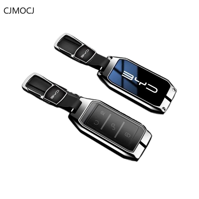 

Premium Zinc Alloy Key Cover for BYD Surui/G5/e-Series/Yuan Pro - Protective Key Case Keybag Keychain