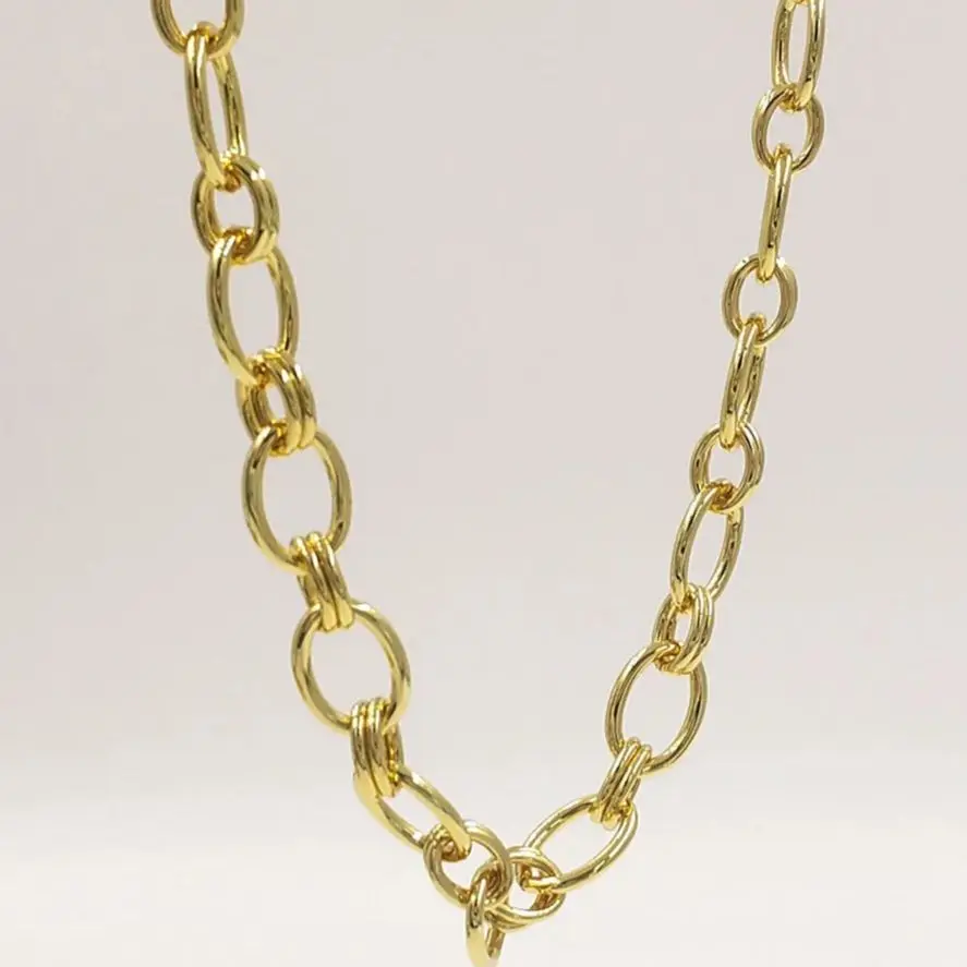 WT-BC272 O Letter Shape Solid And Texture Fine Yellow Brass Accessory Chain FIve Meters Forsale Hotsale Jewelry