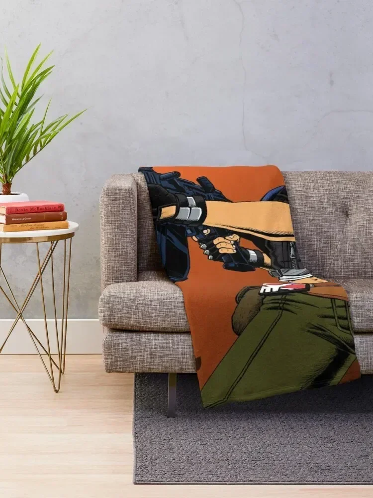 Moze the Gunner Throw Blanket Decorative Sofas cosplay anime Blankets