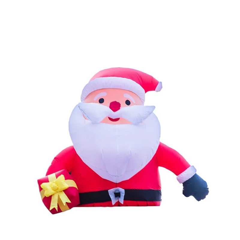 

Christmas decorations climbing wall Santa Claus inflatable air mold outdoor door head atmosphere scene arrangement