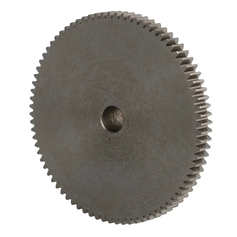 41x10x5mm 80T 45# Steel Gear Wheel 0.5 Modulus with 5mm Hole for Motor DIY Machinery Metal Parts Silver