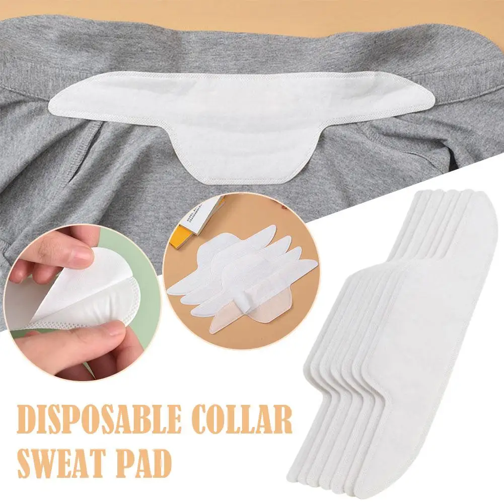 

10pcs White Anti-Dirty Sweat Sticker Shirt Collar Disposable Deodorants Suit Unisex Stickers Absorbing Sweat Anti-Sweat Pad New