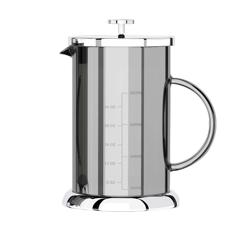 

NEW French Press Coffee Maker, Heat Resistant Borosilicate Glass Coffee Pot Percolator, Coffee Brewer With Filtration, Tea Maker