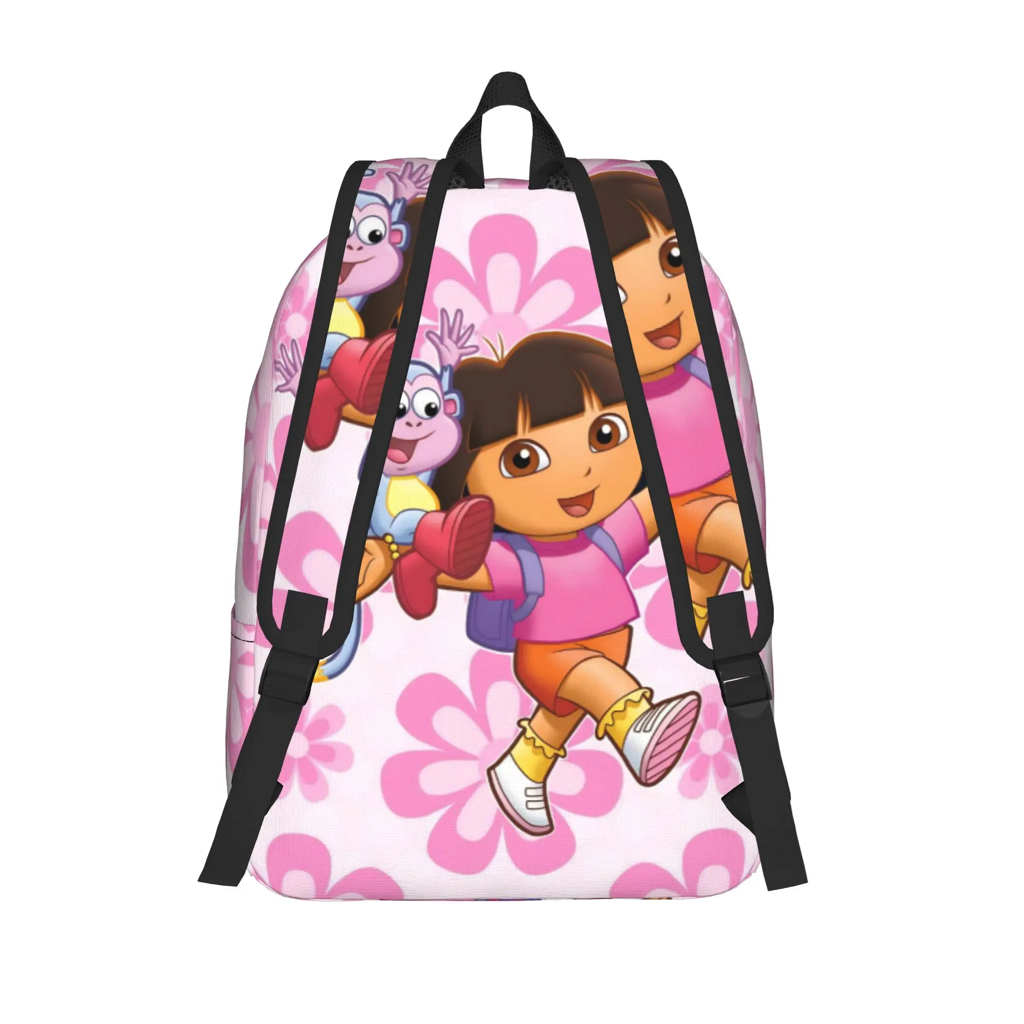 D-Doras Friends Boots Monkey Teenage Backpack Gift Student Work Explorer Cartoon Daypack Men Women Laptop Computer Canvas Bags