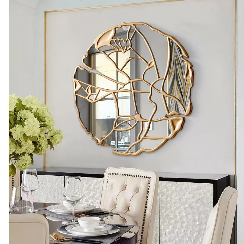 Luxury Lights Mirror Irregular Personalised Decorative Standing Mirror Bedroom Desktop Makeup Specchio Trucco Accessories