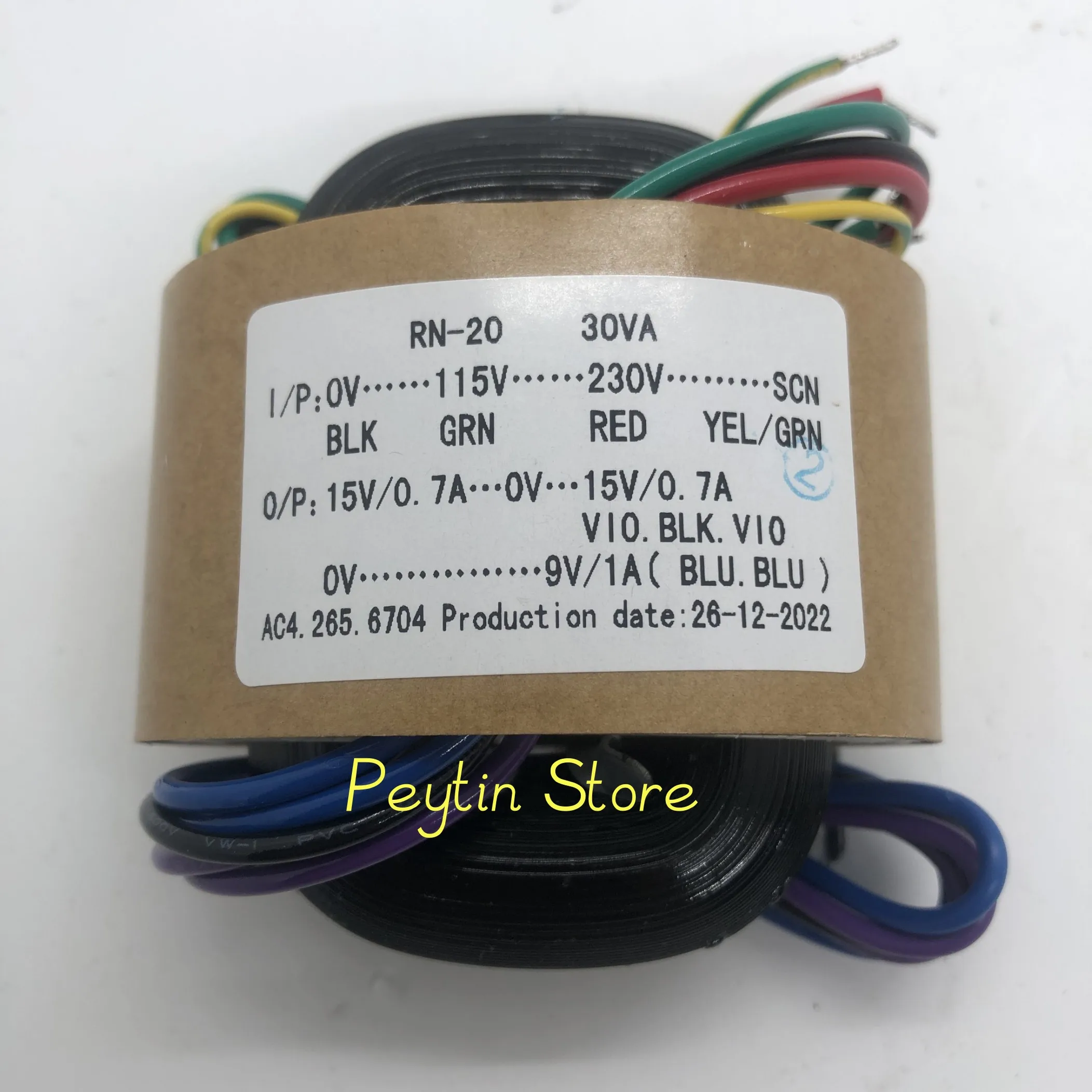 1Pc 30W 30VA R-typ Primäre Eingang 0-115-230V-SCN oder 220V-SCN Sekundären Ausgang 9V 12V 15V 18V 24V R-core-Transformator Audiophile