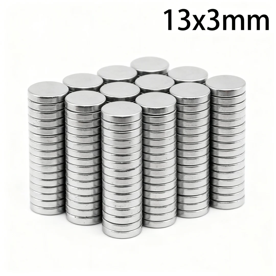 13x3mm Powerful Magnets Strong Disc Magnets For Fridge, Diy, Building, Scientific, Craft, Education 13*3 13x3