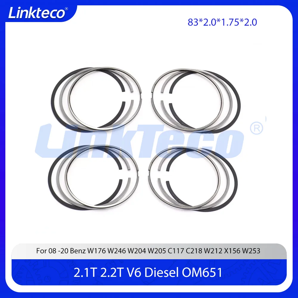 

Engine Piston Ring STD Set 2.1 2.2 L T Diesel L4 OM651 For Mercedes Benz W176 W246 W204 W205 C117 C218 W212 X156 W253 2.1T 2.2T
