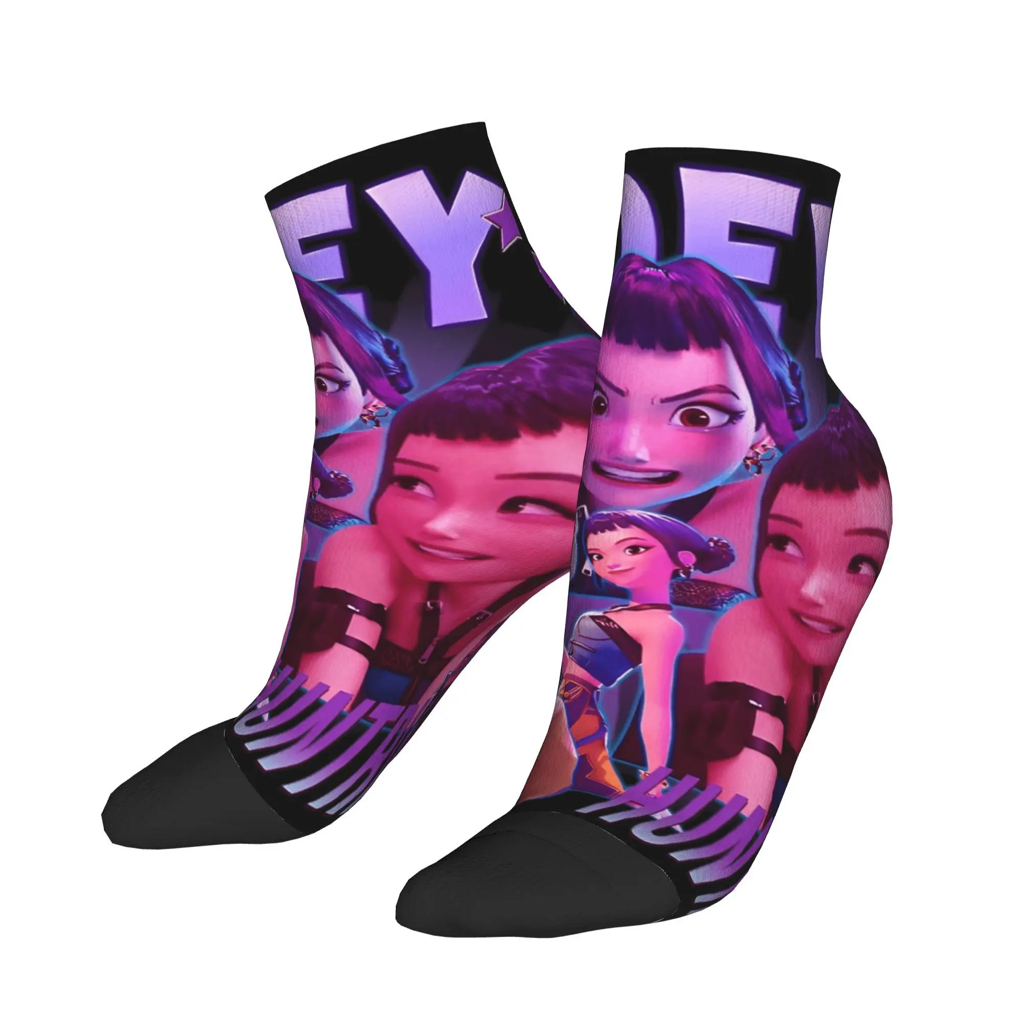 

Zoey Huntrix Kpop Demon Hunter Ankle Socks Couple Breathable Kawaii Sock Autumn Running Sports Anti-Slip Graphic Socks Gift