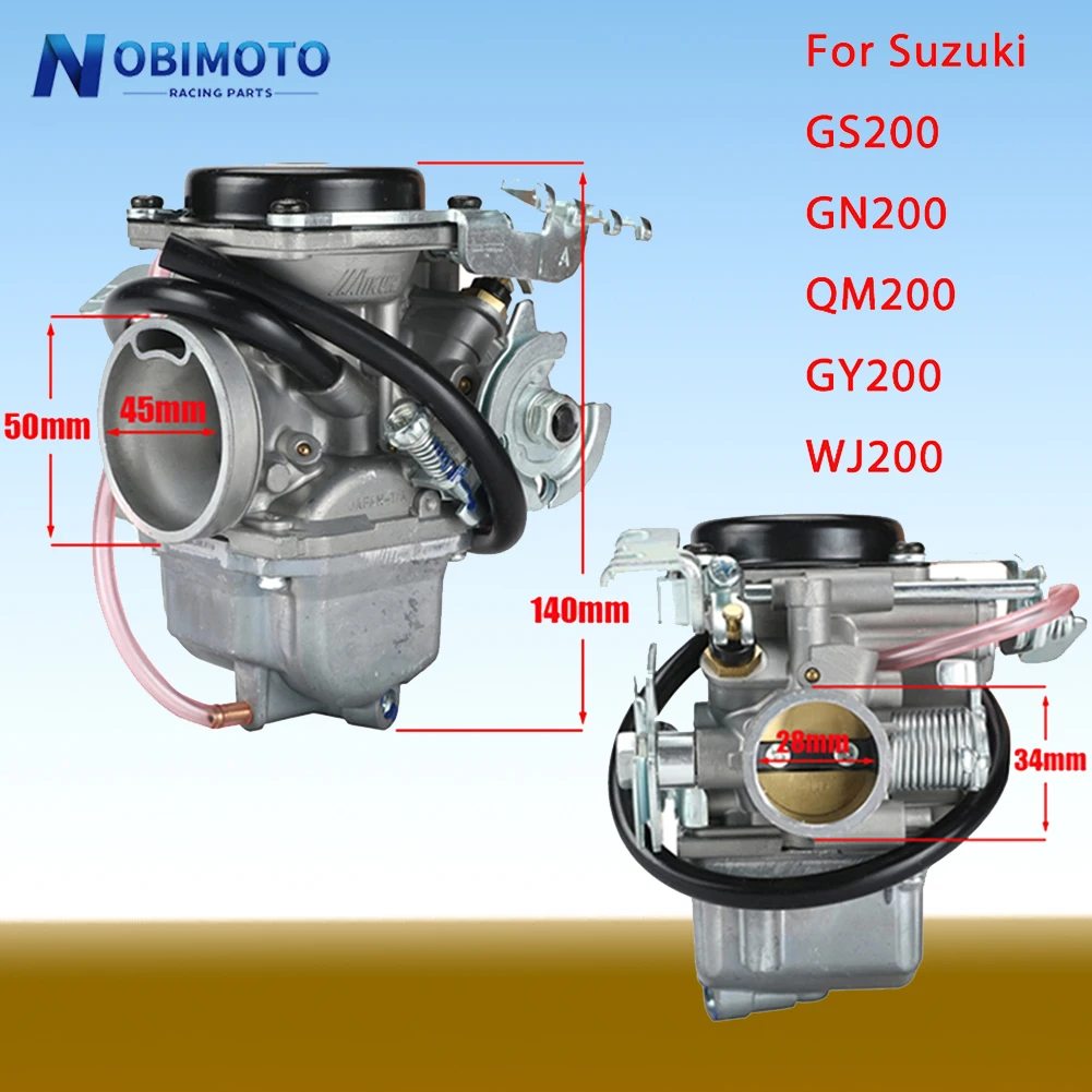 Motorcycle 28mm Carburetor Aluminum Alloy For Suzuki GN 200 GN200 GS200 GN200 QM200GY GY200 Motorcross Dirt bike Carburetor