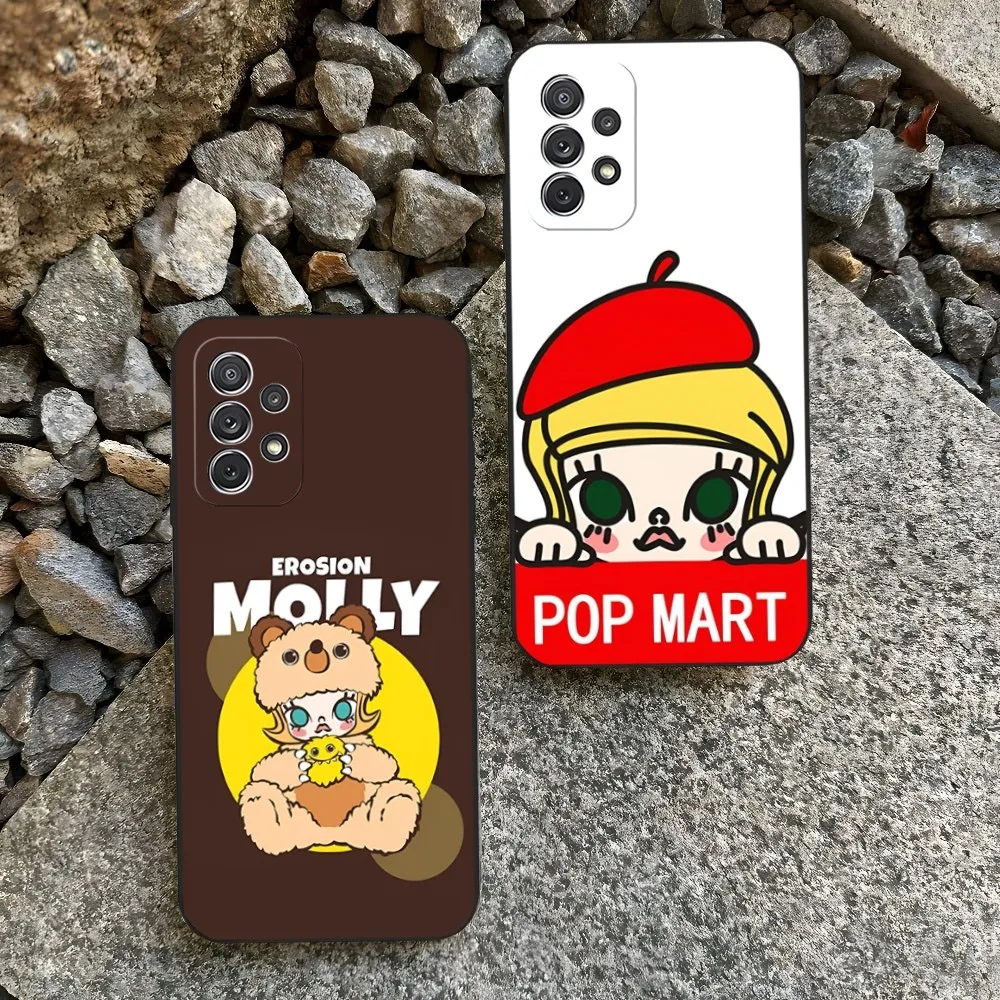 Cute Pop-Marts molly Phone Case for Sumsung Galaxy S24 S23 S22 S21 S20 A24 A34 A54 A53 N20 M54 Fe Plus Ultra Cover